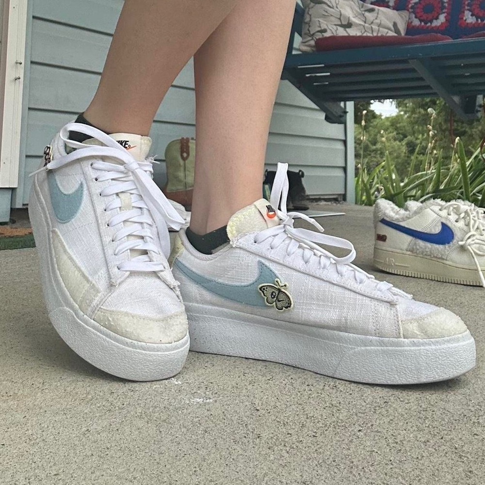 Nike Blazer low platform next nature shoes!